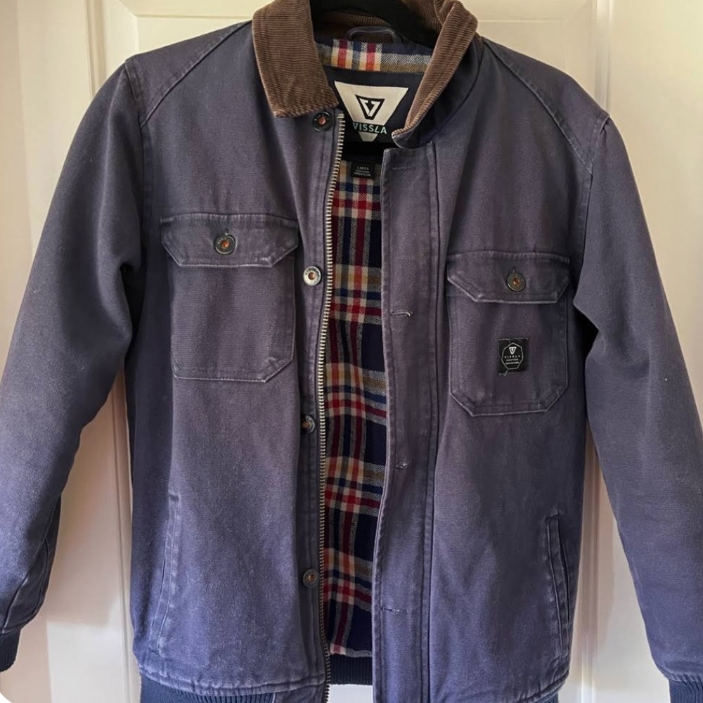 Blue VISSLA Jacket & Coat Heavy Jacket Size large